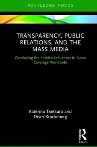 Cover of Transparency, Public Relations and the Mass Media