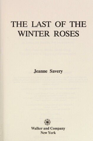 Cover of The Last of the Winter Roses