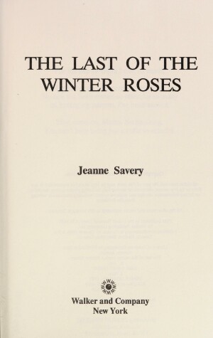 Cover of The Last of the Winter Roses