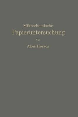 Book cover for Mikrochemische Papieruntersuchung