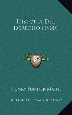 Cover of Historia del Derecho (1900)