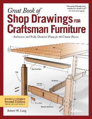 Book cover for Great Book of Shop Drawings for Craftsman Furniture, Second Edition