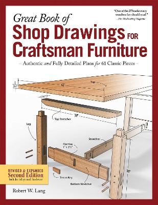 Book cover for Great Book of Shop Drawings for Craftsman Furniture, Second Edition