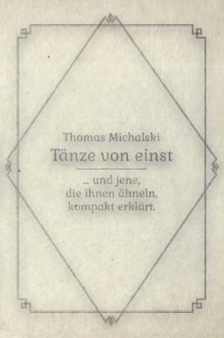 Cover of Tänze von Einst