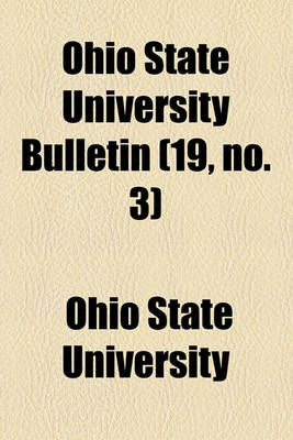 Book cover for Ohio State University Bulletin