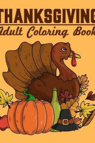 Cover of Thanksgiving Adult coloring book