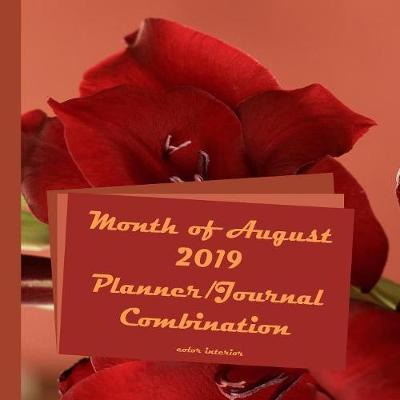 Book cover for Month of August 2019 Planner/Journal Combination