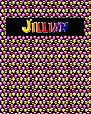 Book cover for 120 Page Handwriting Practice Book with Colorful Alien Cover Jillian