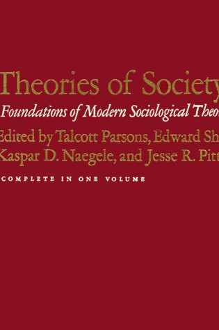 Cover of Theories of Society
