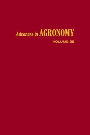 Cover of Advances in Agronomy Volume 38