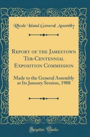 Cover of Report of the Jamestown Ter-Centennial Exposition Commission