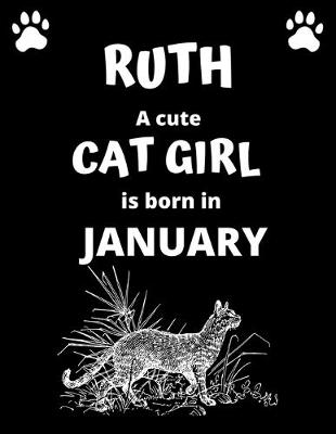 Book cover for RUTH a cute cat girl is born in January