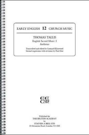 Cover of Early English Church Music