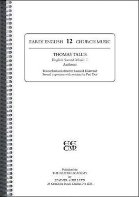 Book cover for Early English Church Music