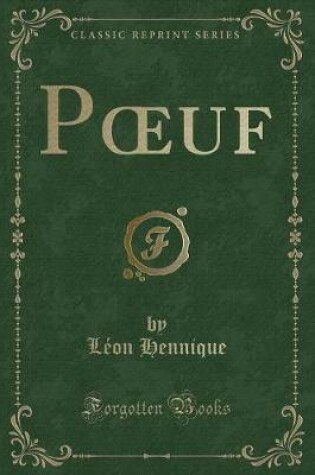 Cover of Poeuf (Classic Reprint)