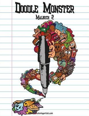 Book cover for Doodle Monster-Malbuch 2