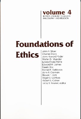 Cover of Foundations of Ethics