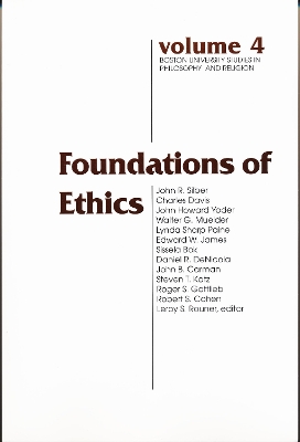 Book cover for Foundations of Ethics