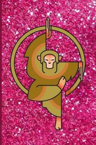 Cover of Pink Glitter Monkey Design Notebook