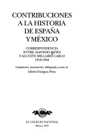 Book cover for Contribuciones a la Historia de Espa~na y Mexico