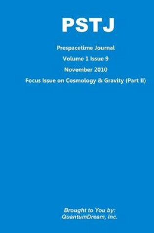 Cover of Prespacetime Journal Volume 1 Issue 9