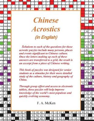 Book cover for Chinese Acrostics (in English)