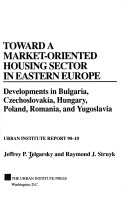 Cover of Toward a Market-oriented Housing Sector in Eastern Europe