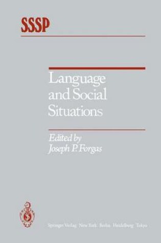 Cover of Language and Social Situations