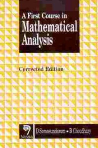 Cover of A First Course in Mathematical Analysis