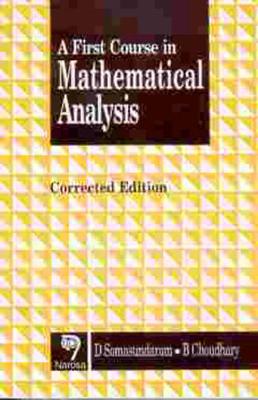 Book cover for A First Course in Mathematical Analysis