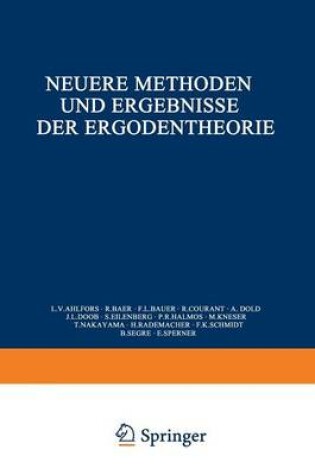 Cover of Neuere Methoden Und Ergebnisse Der Ergodentheorie