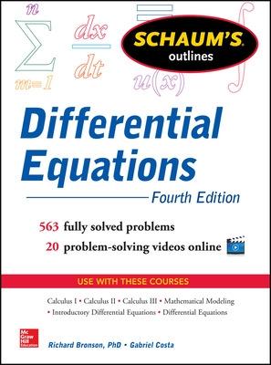 Book cover for Schaum's Outline of Differential Equations