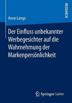 Book cover for Der Einfluss unbekannter Werbegesichter auf die Wahrnehmung der Markenpersönlichkeit