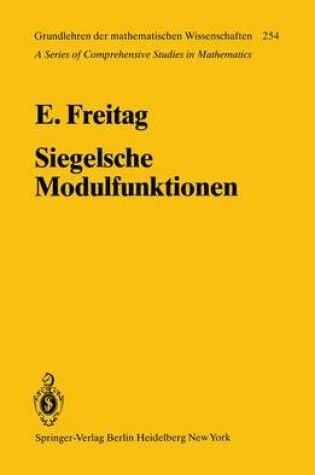 Cover of Siegelsche Modulfunktionen