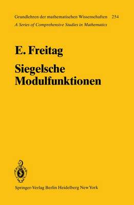 Cover of Siegelsche Modulfunktionen