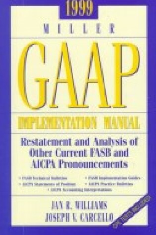 Cover of Williams Miller Gaap Implementation Manual