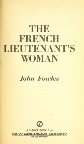 Book cover for Fowles John : French Lieutenant'S Woman