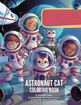 Book cover for Astronaut Cat Coloring Book"