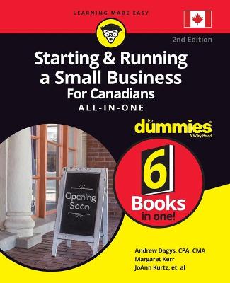 Book cover for Starting & Running a Small Business For Canadians All-in-One For Dummies