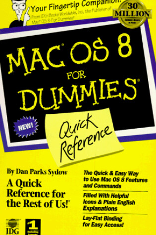 Cover of MacOS 8 for Dummies Quick Reference