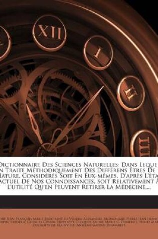 Cover of Dictionnaire Des Sciences Naturelles