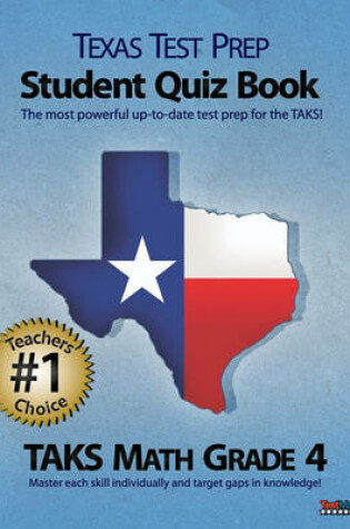 Cover of Texas Test Prep Student Quiz Book, Taks Math Grade 4