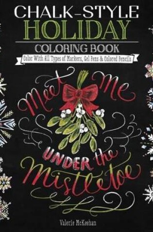 Cover of Chalk-Style Holiday Coloring Book