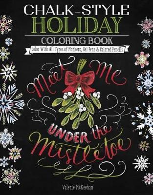 Book cover for Chalk-Style Holiday Coloring Book