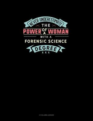 Book cover for Never Underestimate The Power Of A Woman With A Forensic Science Degree