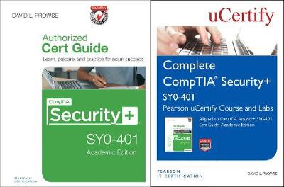 Book cover for Comptia Security+ Sy0-401 Pearson Ucertify Course and Labs and Textbook Bundle