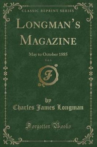 Cover of Longman's Magazine, Vol. 6