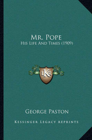 Cover of Mr. Pope Mr. Pope