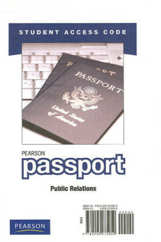 Cover of Pearson Passport Student Access Code Card for Public Relations (Standalone)