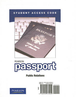 Book cover for Pearson Passport Student Access Code Card for Public Relations (Standalone)